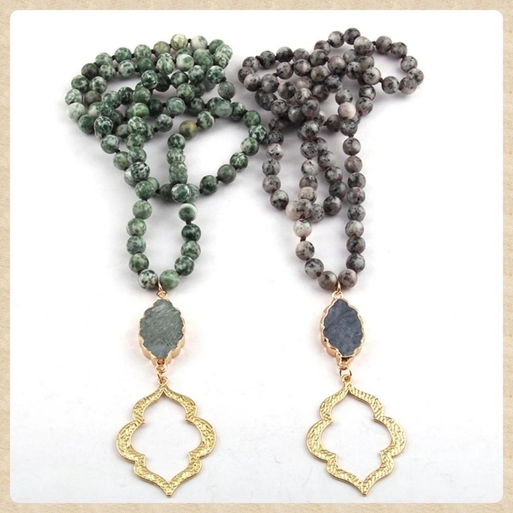 Boho Stone Bead Necklaces